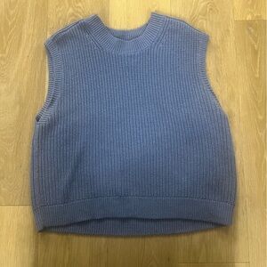Abercrombie & Fitch Women's Sleeveless Knit Sweater - Light Blue